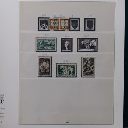 Lot de divers timbres de France fins de catalogue en un album.