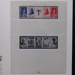 Lot de divers timbres de France fins de catalogue en un album.