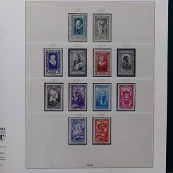 Lot de divers timbres de France fins de catalogue en un album.