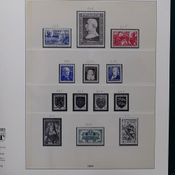 Lot de divers timbres de France fins de catalogue en un album.