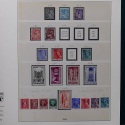 Lot de divers timbres de France fins de catalogue en un album.