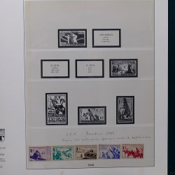 Lot de divers timbres de France fins de catalogue en un album.