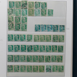 Collection timbres de France 1945-1959 neufs et oblitérés en un album.