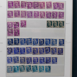 Collection timbres de France 1945-1959 neufs et oblitérés en un album.