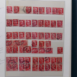 Collection timbres de France 1945-1959 neufs et oblitérés en un album.