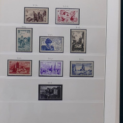 Collection timbres de France 1945-1959 neufs et oblitérés en un album.