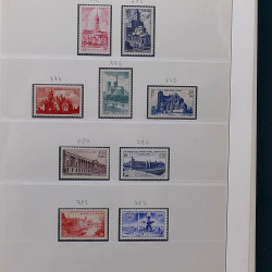 Collection timbres de France 1945-1959 neufs et oblitérés en un album.