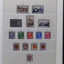 Collection timbres de France 1945-1959 neufs et oblitérés en un album.