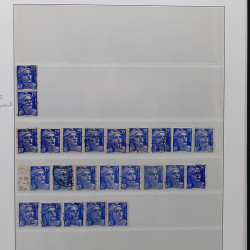 Collection timbres de France 1945-1959 neufs et oblitérés en un album.
