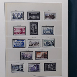Collection timbres de France 1945-1959 neufs et oblitérés en un album.