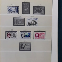 Collection timbres de France 1945-1959 neufs et oblitérés en un album.