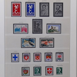 Collection timbres de France 1945-1959 neufs et oblitérés en un album.