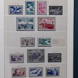 Collection timbres de France 1945-1959 neufs et oblitérés en un album.