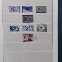 Collection timbres de France 1945-1959 neufs et oblitérés en un album.
