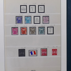 Collection timbres de France 1945-1959 neufs et oblitérés en un album.