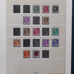 Collection timbres de France 1945-1959 neufs et oblitérés en un album.