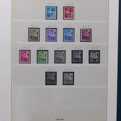 Collection timbres de France 1945-1959 neufs et oblitérés en un album.