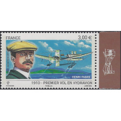 Timbre poste aérienne N°73a Henri Fabre neuf**.