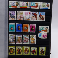 Lot de timbres France et Monde à trier en un carton.