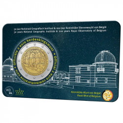 2 euros commémorative Belgique 2026 BU Observatoire - version flamande.