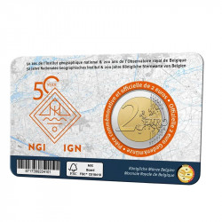 2 euros commémorative Belgique 2026 BU Observatoire - version flamande.