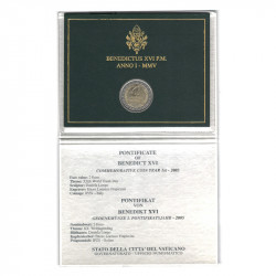 2 euros commémorative Vatican 2005 - Journée mondiale de la jeunesse en coffret BU.