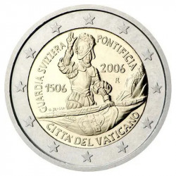 2 euros commémorative Vatican 2006 - Gardes Suisse en coffret BU.
