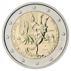2 euros commémorative Vatican 2008 - Année Saint Paul en coffret BU.