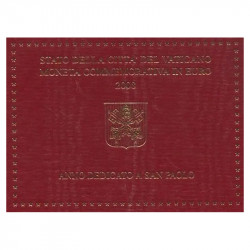2 euros commémorative Vatican 2008 - Année Saint Paul en coffret BU.