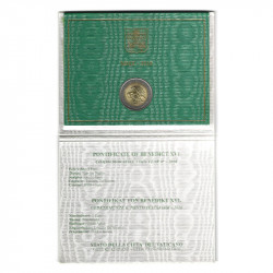 2 euros commémorative Vatican 2010 - Année du sacerdoce en coffret BU.