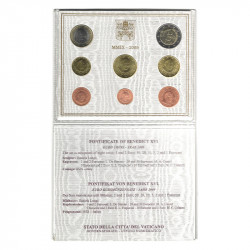 Coffret BU série monnaies euros Vatican 2009 - Benoit XVI.