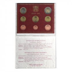 Coffret BU série monnaies euros Vatican 2021 - Pape François.