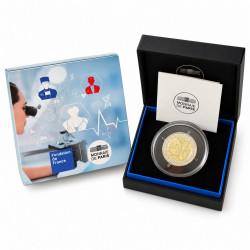 2 euros commémorative France 2020 - Recherche médicale en coffret BE.