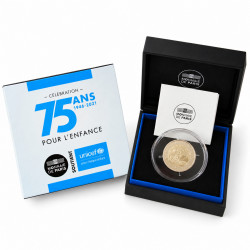 2 euros commémorative France 2021 - UNICEF en coffret BE.