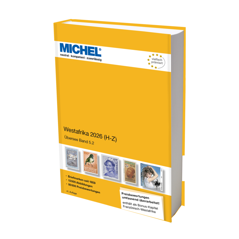 Catalogue de cotation Michel timbres Afrique de l'Ouest 2026/2027 volume 2 (de H à Z).
