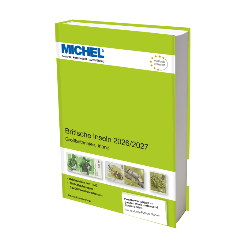 Catalogue de cotation Michel timbres des Îles Britanniques 2026-2027.