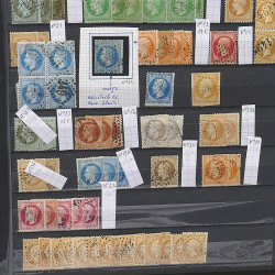 Lot de timbres de France 1849-1903 neufs et oblitérés en un album.