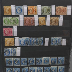 Lot de timbres de France 1849-1903 neufs et oblitérés en un album.
