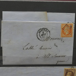 Lot de timbres de France 1849-1903 neufs et oblitérés en un album.