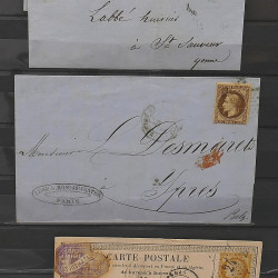 Lot de timbres de France 1849-1903 neufs et oblitérés en un album.
