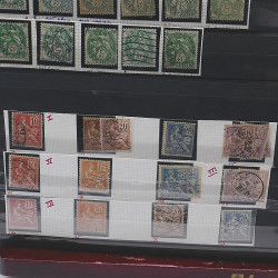 Lot de timbres de France 1849-1903 neufs et oblitérés en un album.