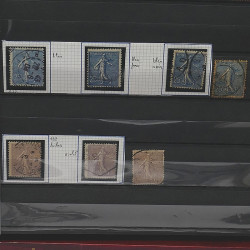 Lot de timbres de France 1849-1903 neufs et oblitérés en un album.