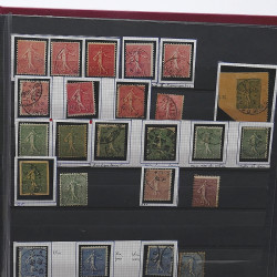 Lot de timbres de France 1849-1903 neufs et oblitérés en un album.