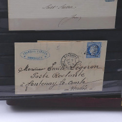Lot de timbres de France 1849-1903 neufs et oblitérés en un album.