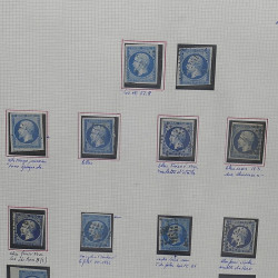 Lot de timbres de France 1849-1903 neufs et oblitérés en un album.