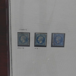 Lot de timbres de France 1849-1903 neufs et oblitérés en un album.
