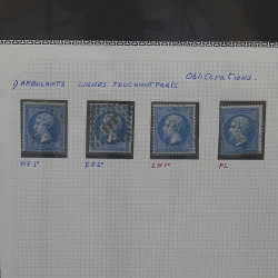 Lot de timbres de France 1849-1903 neufs et oblitérés en un album.