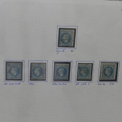 Lot de timbres de France 1849-1903 neufs et oblitérés en un album.