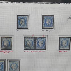 Lot de timbres de France 1849-1903 neufs et oblitérés en un album.