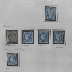 Lot de timbres de France 1849-1903 neufs et oblitérés en un album.